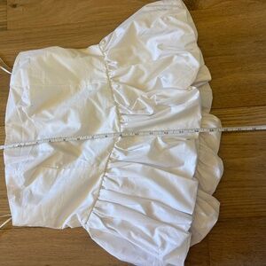NWT BLENCA Girl-Core, Feminine Peplum Bubble Cropped Strapless Top